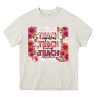 Cream teacher life Heavy Core Tee - TumblerDesignByShophia