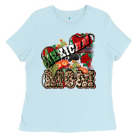 Baby Blue Mexican Mom Mexico Ladies Tee - HowdyJamesFarm