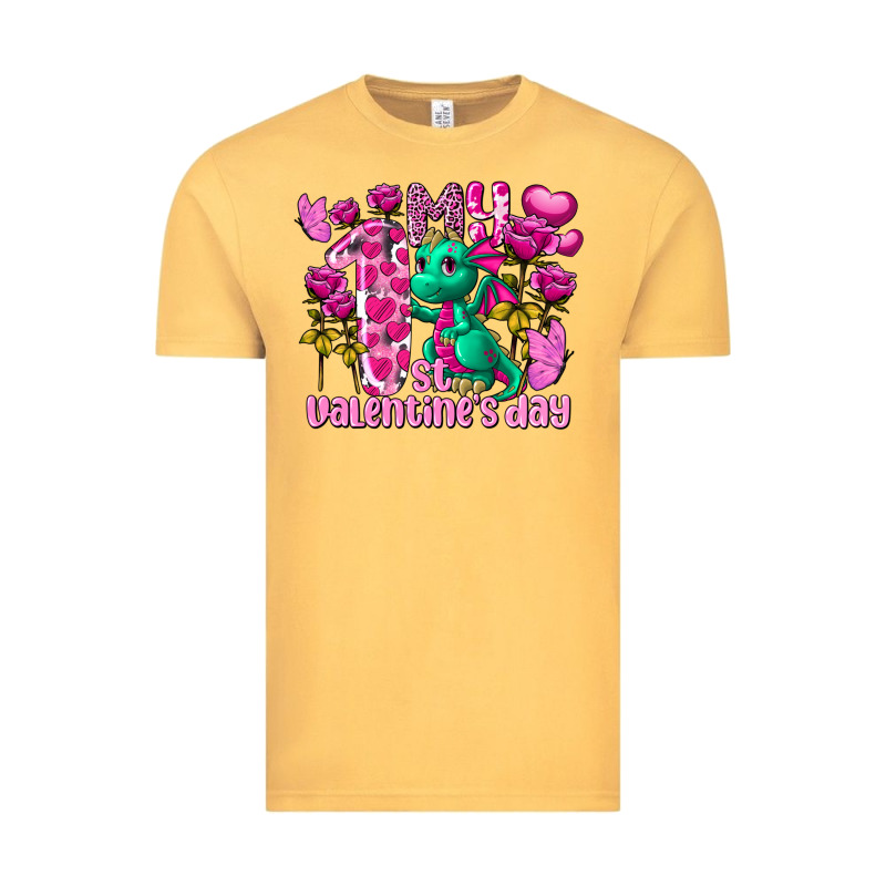 My First Valentine's Day Dragon Vintage Tee by FaDigitalArtStudio | Teevron