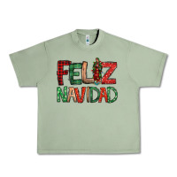 Oil Green Feliz Navidad our lady of Guadalupe Christmas Urban Heavy Tee - Jasminsmagicworld