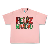 Salmon Feliz Navidad our lady of Guadalupe Christmas Urban Heavy Tee - Jasminsmagicworld