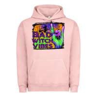 Pigment Salmon bad witch vibes Urban Hoodie - JahusDesignShop