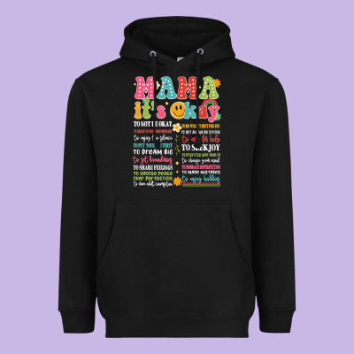 Mama Its Okay Heavyweight Hoodie Designed By Jahusdesignshop