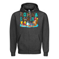 Charcoal Heather tequila and summmer Zipper Hoodie - AdoDesignShop
