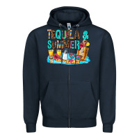 Navy tequila and summmer Zipper Hoodie - AdoDesignShop
