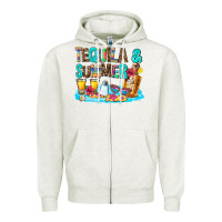 Oatmeal Heather tequila and summmer Zipper Hoodie - AdoDesignShop