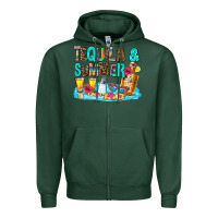 Sports Green tequila and summmer Zipper Hoodie - AdoDesignShop