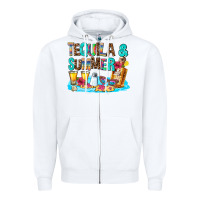 White tequila and summmer Zipper Hoodie - AdoDesignShop