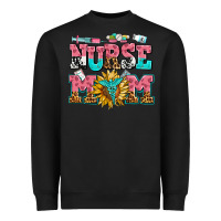 Black nurse mom Heavyweight Sweatshirt - AdoDesignShop