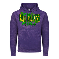 Cloud Purple one lucky mama st patricks Vintage Hoodie - FaDigitalArtStudio