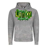 Cloud Rock one lucky mama st patricks Vintage Hoodie - FaDigitalArtStudio