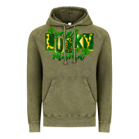 Vintage Olive one lucky mama st patricks Vintage Hoodie - FaDigitalArtStudio