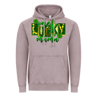 Vintage Zinc one lucky mama st patricks Vintage Hoodie - FaDigitalArtStudio