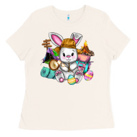 Bone Easter Day Camper  Happy Easter Day Ladies Tee - CowGirlArtShop