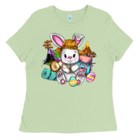 Matcha Easter Day Camper  Happy Easter Day Ladies Tee - CowGirlArtShop