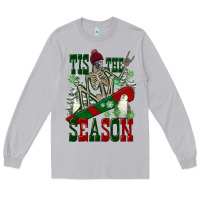 Moon Dust tis the season skeleton snowboard Long Sleeve Tee - FaDigitalArtStudio