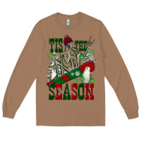 Toasted Coconut tis the season skeleton snowboard Long Sleeve Tee - FaDigitalArtStudio