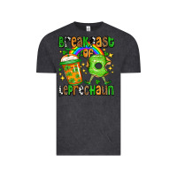 Vintage Black St. Patrick's Breakfast of leprechaun Vintage Tee - OliviaCreatesArt