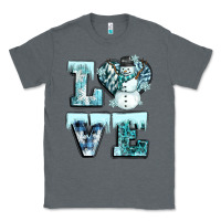 Charcoal Heather love winter Classic Tee - CowGirlArtShop