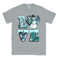 Heather Grey love winter Classic Tee - CowGirlArtShop