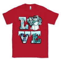 Red love winter Classic Tee - CowGirlArtShop