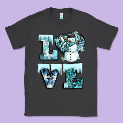 Love Winter Classic Tee Designed By Cowgirlartshop
