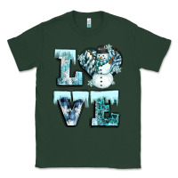 Sports Green love winter Classic Tee - CowGirlArtShop