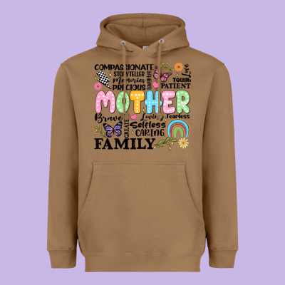 Retro Mother Heavyweight Hoodie Designed By Jahusdesignshop