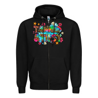 Black tanned and tipsy Zipper Hoodie - AdoDesignShop