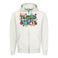 Oatmeal Heather tanned and tipsy Zipper Hoodie - AdoDesignShop