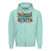 Seafoam tanned and tipsy Zipper Hoodie - AdoDesignShop