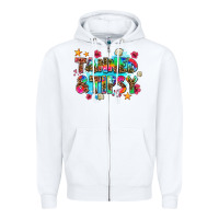 White tanned and tipsy Zipper Hoodie - AdoDesignShop