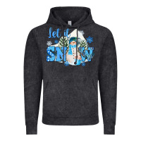 Vintage Black let it snow christmas Vintage Hoodie - FaDigitalArtStudio