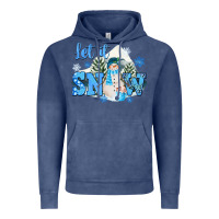 Vintage Denim let it snow christmas Vintage Hoodie - FaDigitalArtStudio