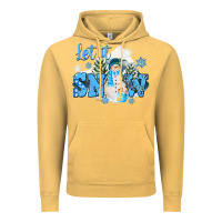 Vintage Mustard let it snow christmas Vintage Hoodie - FaDigitalArtStudio