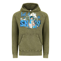 Vintage Olive let it snow christmas Vintage Hoodie - FaDigitalArtStudio