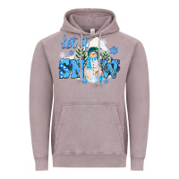 Vintage Zinc let it snow christmas Vintage Hoodie - FaDigitalArtStudio