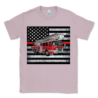 Lilac thin red line American flag fire truck Classic Tee - Artiststas