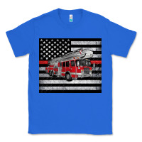 True Royal thin red line American flag fire truck Classic Tee - Artiststas