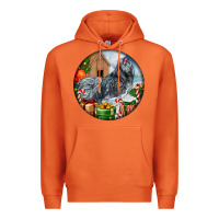 Carrot ameraucana rooster christmas Premium Hoodie - LillyAllenDesigns