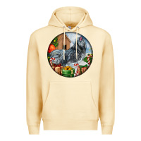 Pina Colada ameraucana rooster christmas Premium Hoodie - LillyAllenDesigns
