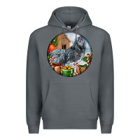Rock ameraucana rooster christmas Premium Hoodie - LillyAllenDesigns