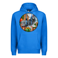 True Royal ameraucana rooster christmas Premium Hoodie - LillyAllenDesigns