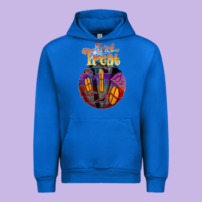 Trick Treat Black Urban Hoodie Designed By Jahusdesignshop