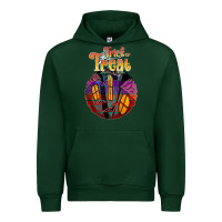 Forest Green trick treat black Urban Hoodie - JahusDesignShop