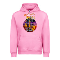 Fuchsia Pink trick treat black Urban Hoodie - JahusDesignShop