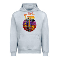 Heather Grey trick treat black Urban Hoodie - JahusDesignShop
