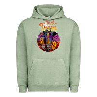 Pigment Oil Green trick treat black Urban Hoodie - JahusDesignShop