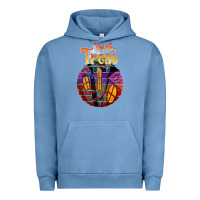 Pigment Pebble Blue trick treat black Urban Hoodie - JahusDesignShop