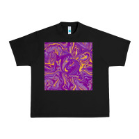 Black Abstract Mardi Gras Seamless Pattern Urban Heavy Tee - FaDigitalArtStudio